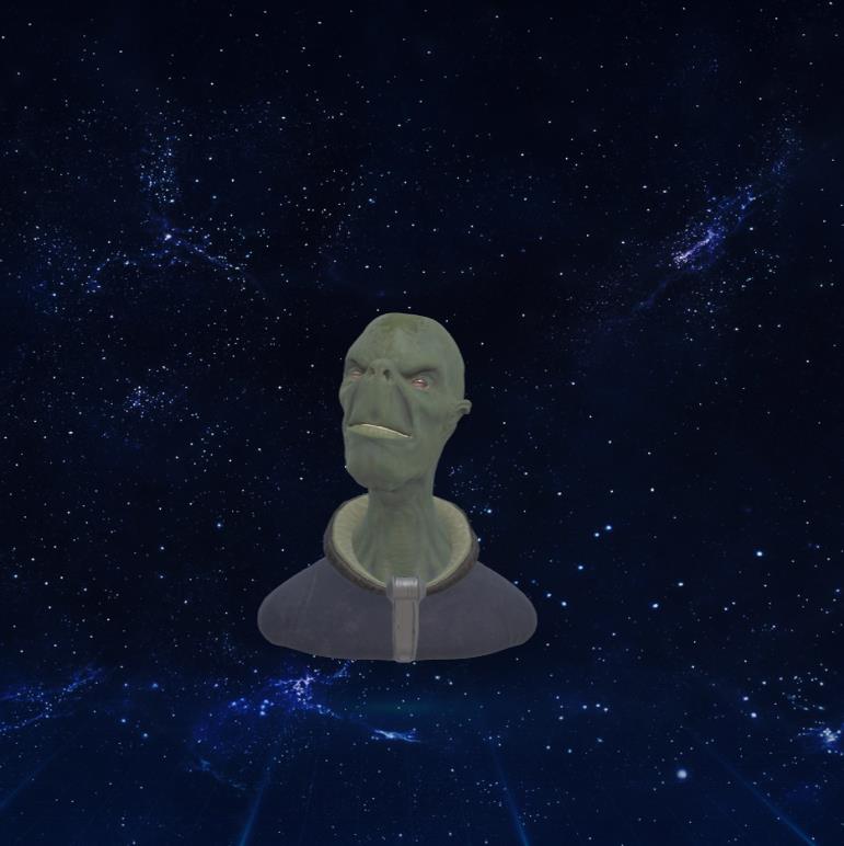 精灵脸3D模型下载【glb格式】