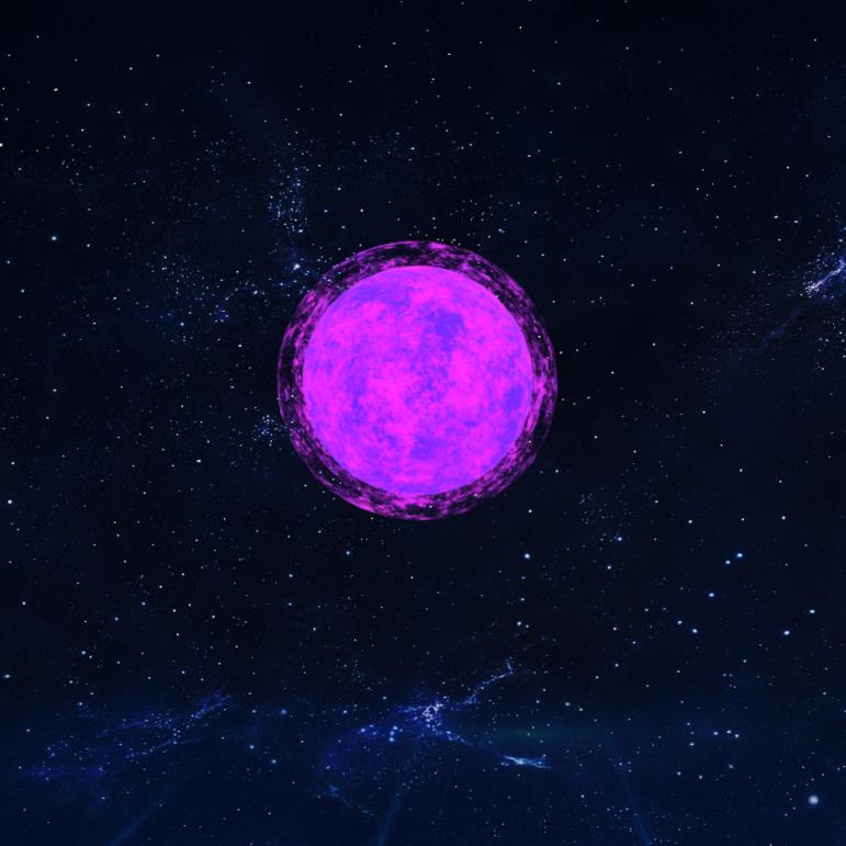 紫魔力球3D模型下载【glb格式】