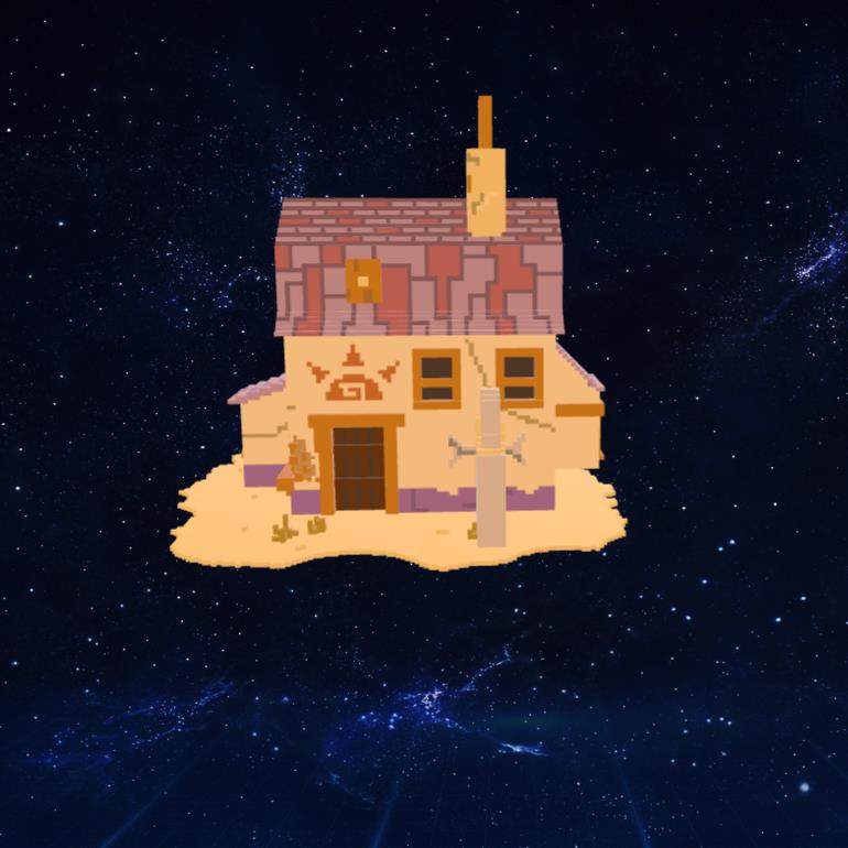 沙漠之家-glb，gltf，3D模型下载【glb格式】