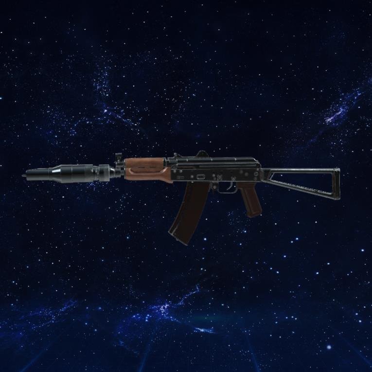 AKS-74U 带塑料配件3D模型下载【glb格式】