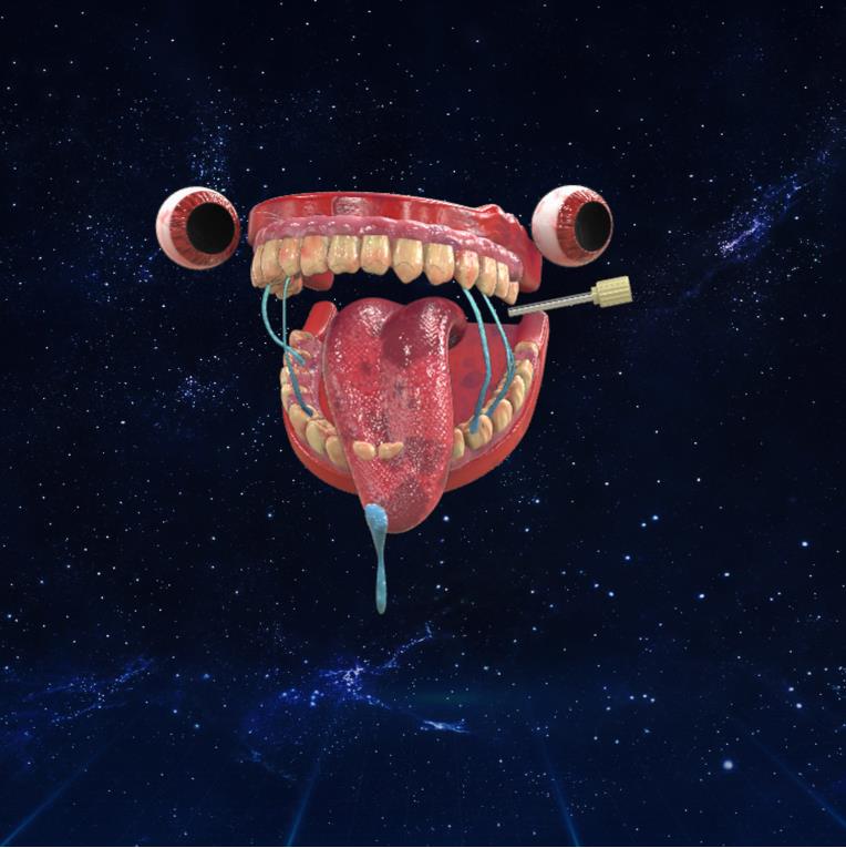 可笑的牙齿3D模型下载【glb格式】