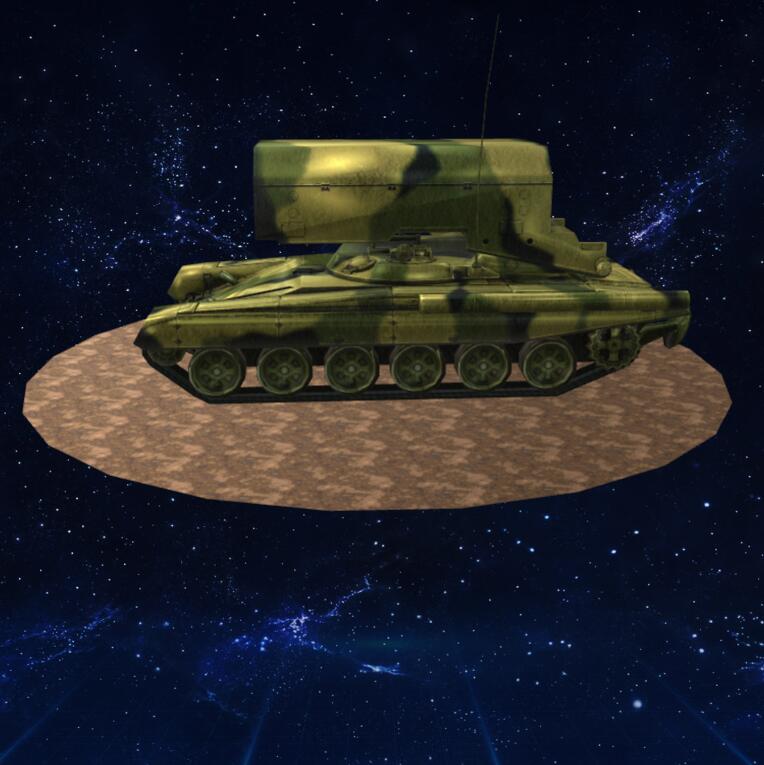 低聚反坦克模型3D模型下载【glb格式】