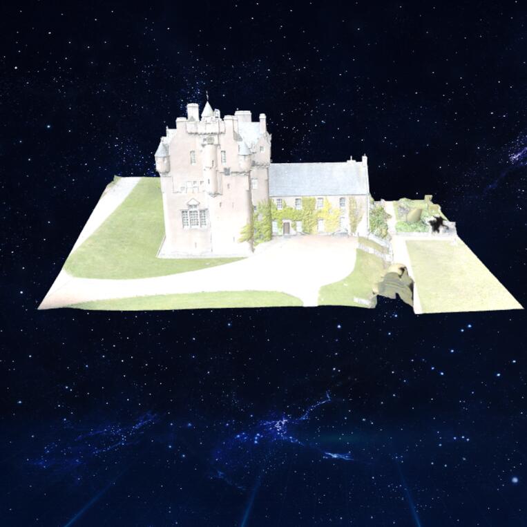 克雷特斯城堡， 阿伯丁郡模型3D模型下载【glb格式】