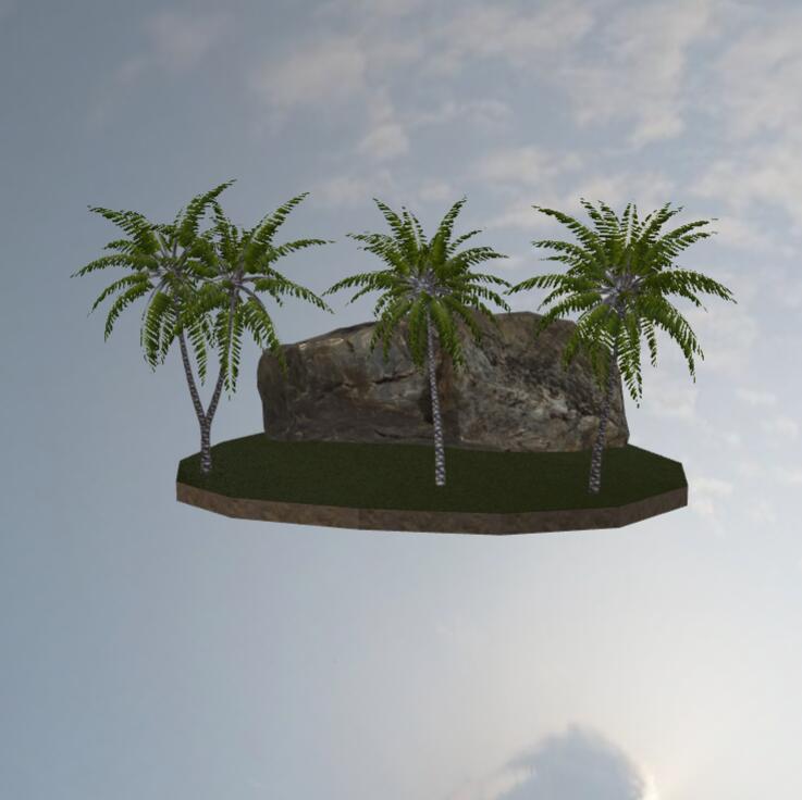 椰子树免聚模型3D模型下载【glb格式】