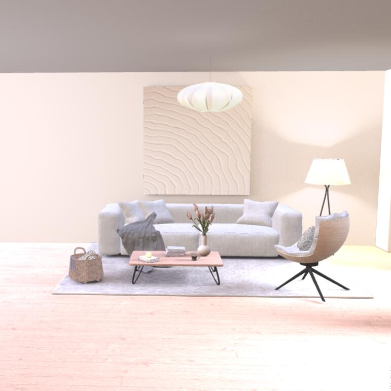 现代家具沙发模型3D模型下载【glb格式】