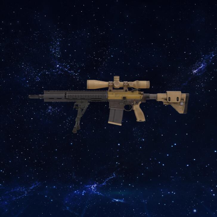香港G28狙击步枪模型3D模型下载【glb格式】