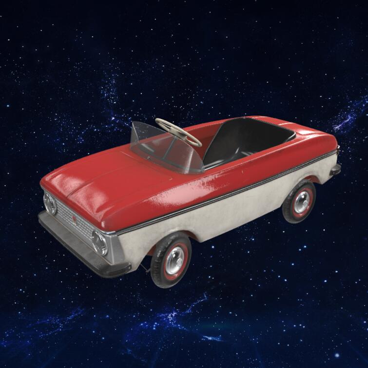 高聚玩具车模型3D模型下载【glb格式】
