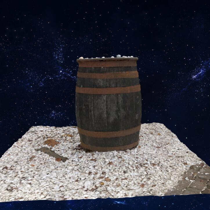 贝壳桶模型3D模型下载【glb格式】