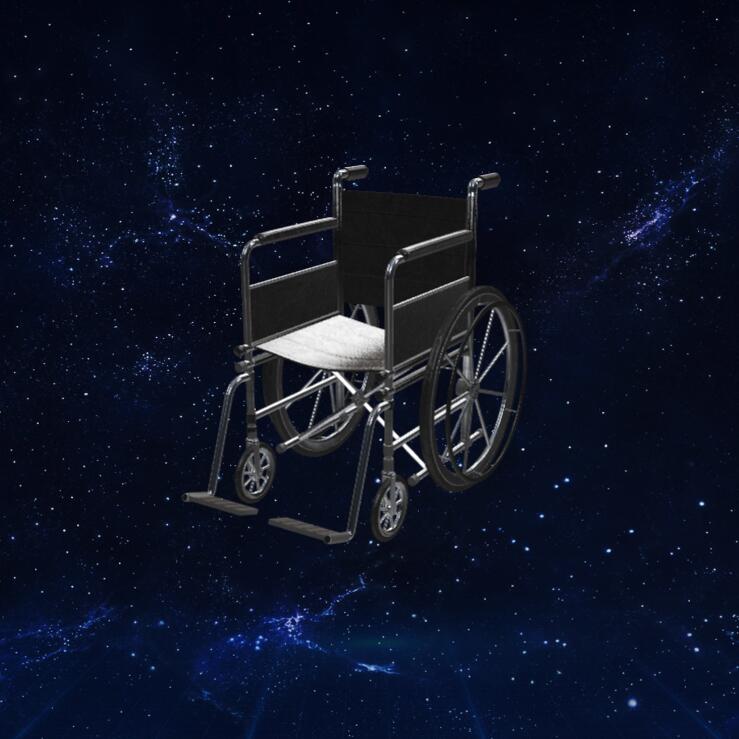 轮椅模型3D模型下载【glb格式】