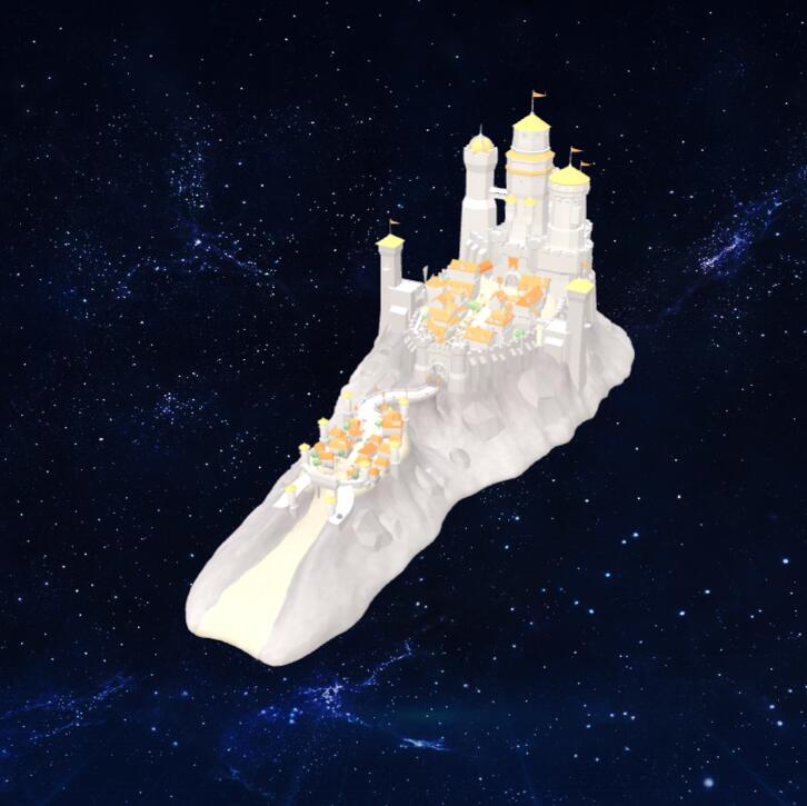 山上的城堡模型3D模型下载【glb格式】