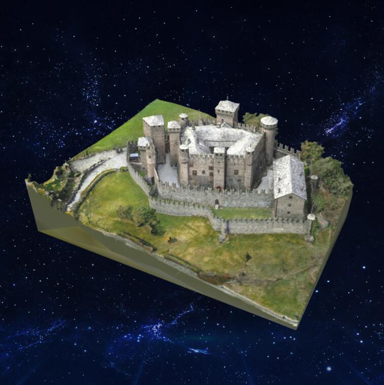 尼斯城堡模型3D模型下载【glb格式】