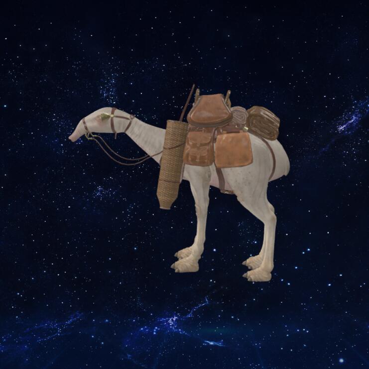 装备的骆驼模型3D模型下载【glb格式】