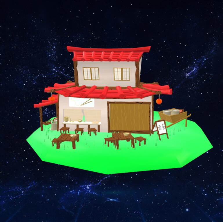 中国面馆店模型3D模型下载【glb格式】