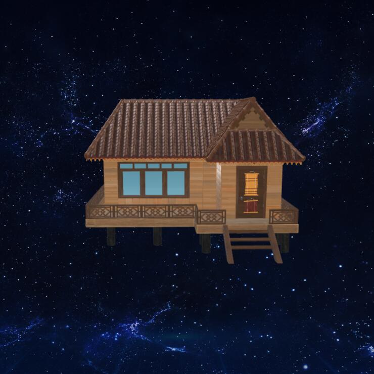古典房子模型3D模型下载【glb格式】