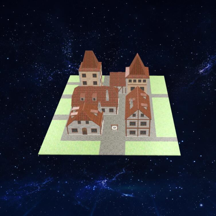 维利奇村子模型3D模型下载【glb格式】