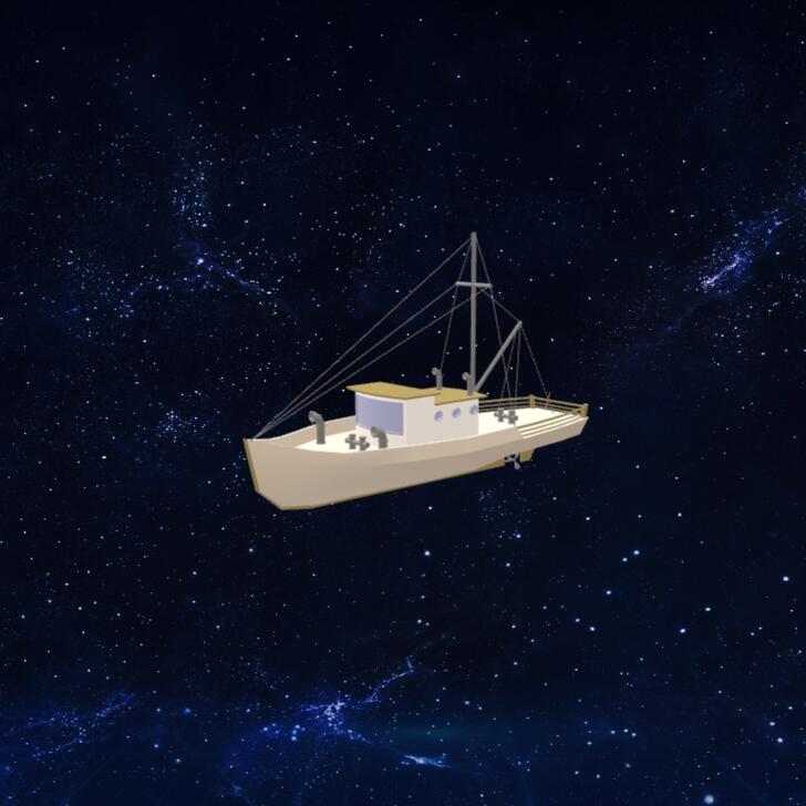 低聚船模型3D模型下载【glb格式】