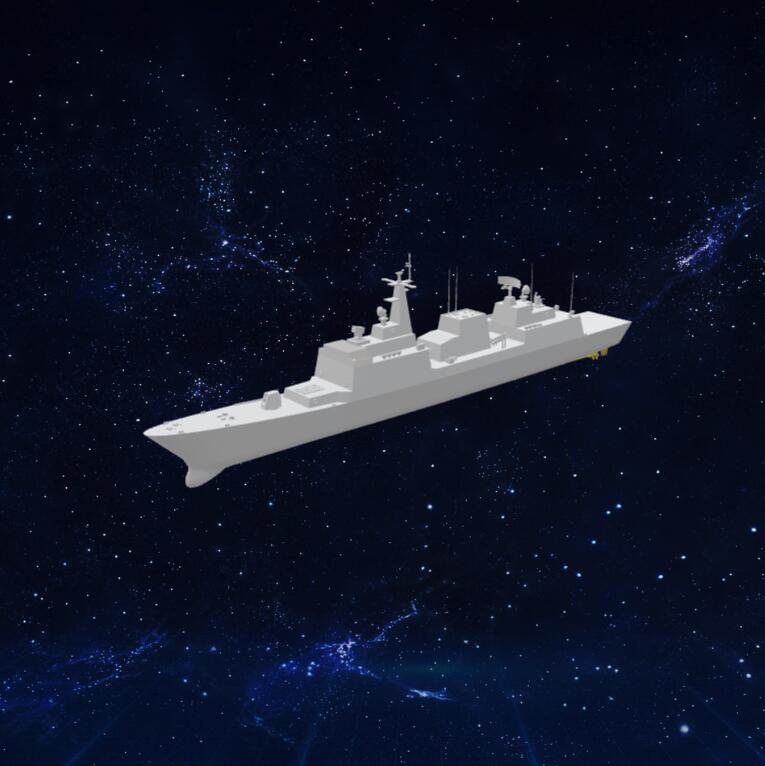 战舰模型3D模型下载【glb格式】