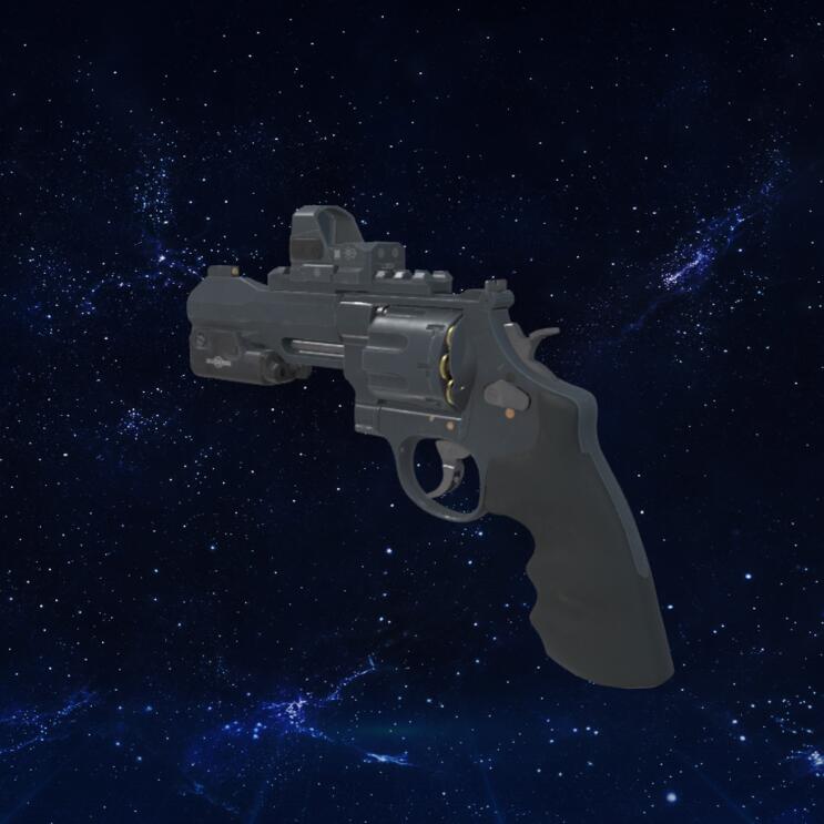 左轮手枪模型3D模型下载【glb格式】