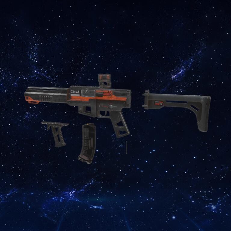冲锋枪3D模型下载【glb格式】