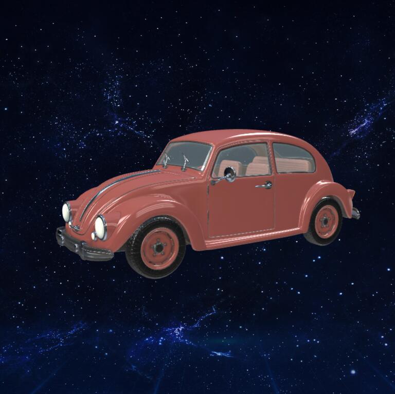 甲壳虫汽车3D模型下载【glb格式】