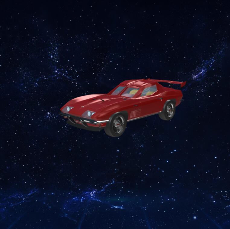 红色跑车模型3D模型下载【glb格式】
