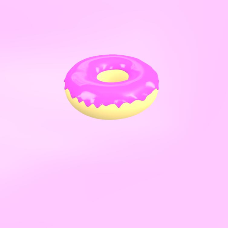 甜甜圈3D模型下载【glb格式】
