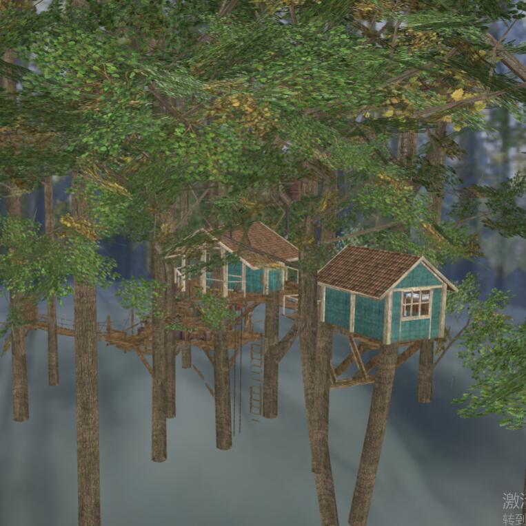林中树屋3D模型下载【glb格式】