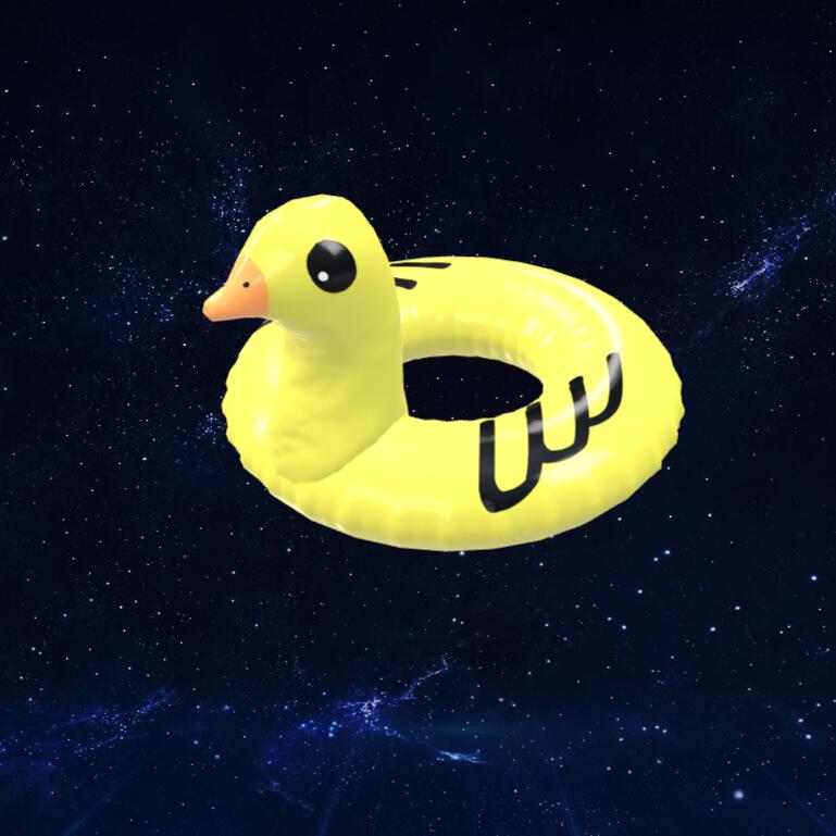 鸭子救生圈模型3D模型下载【glb格式】