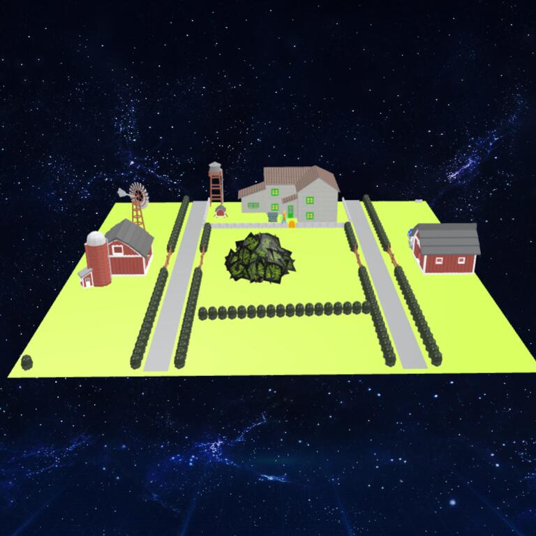 苔藓底部农场复制品模型3D模型下载【glb格式】