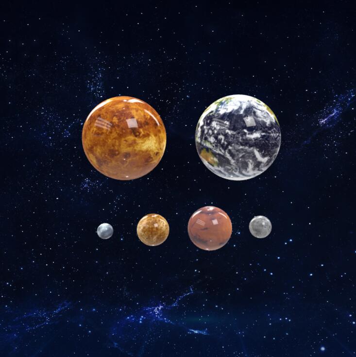 太阳系行星模型3D模型下载【glb格式】