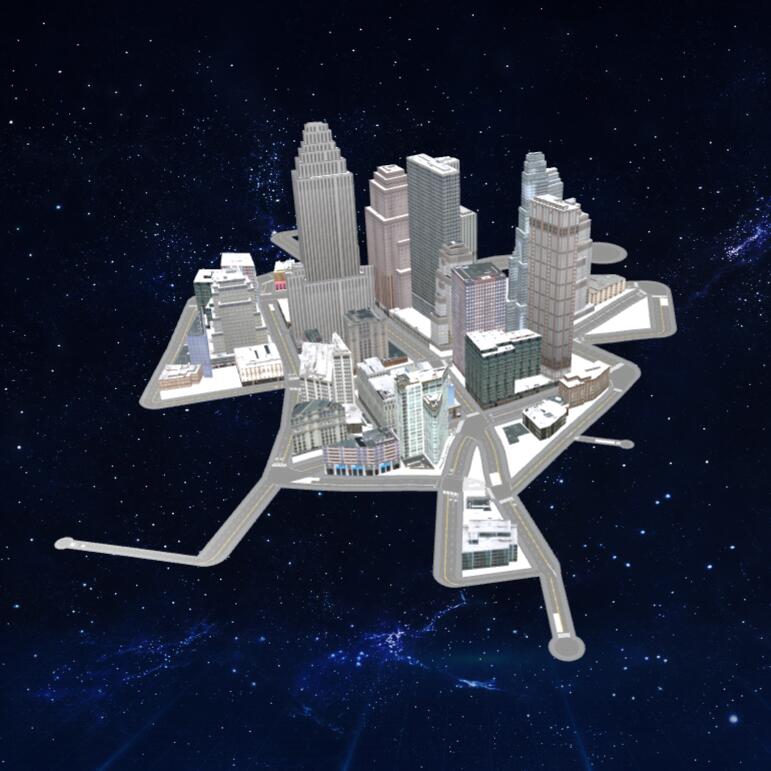 虚构之城 1模型3D模型下载【glb格式】