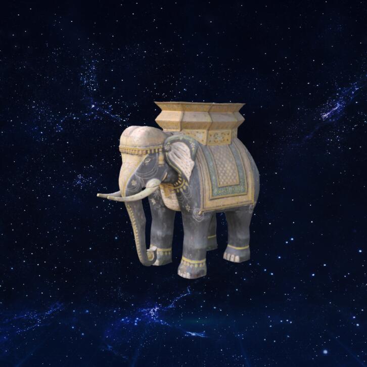 大象雕像模型3D模型下载【glb格式】