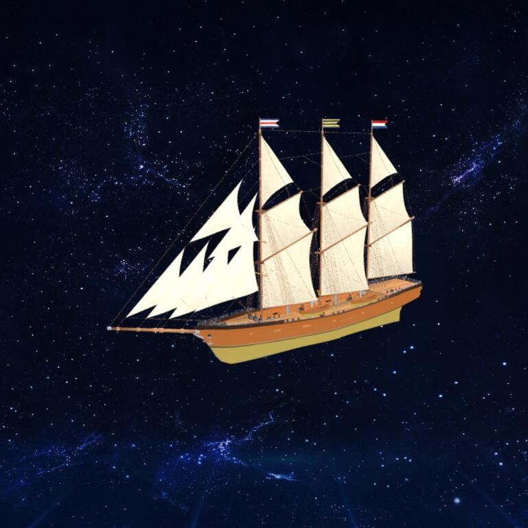 小帆船3D模型下载【glb格式】
