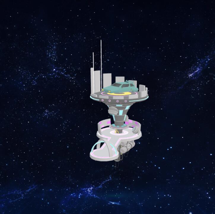 太空发射站3D模型下载【glb格式】