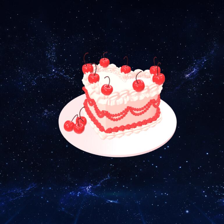 蛋糕3D模型下载【glb格式】