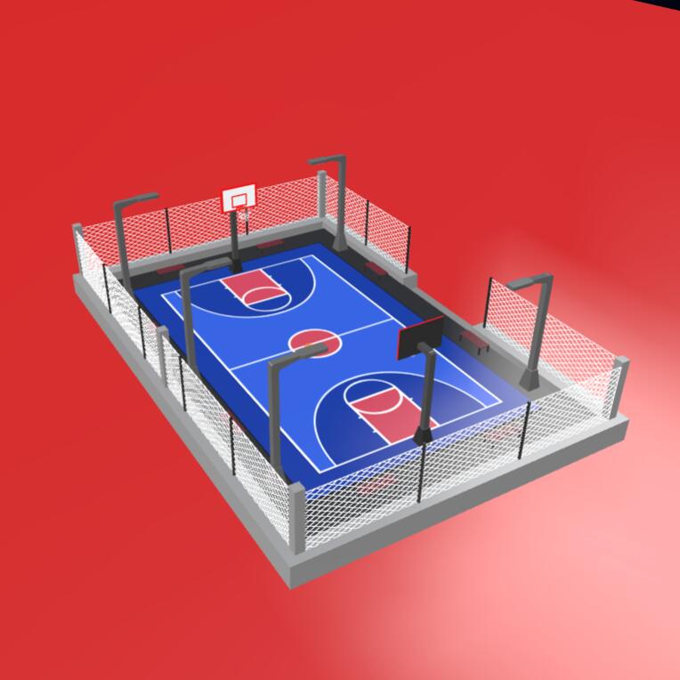 篮球场3D模型下载【glb格式】
