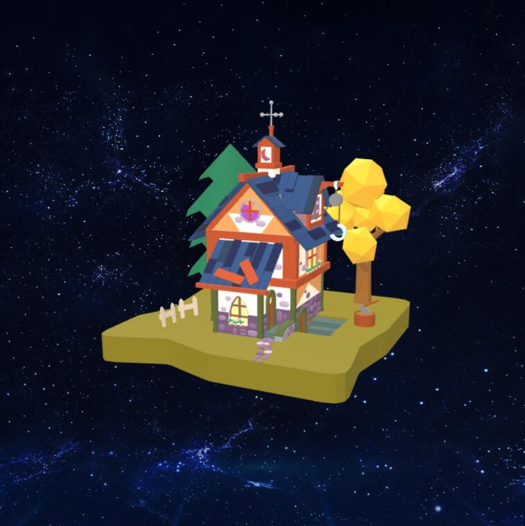 岛屿小屋3D模型下载【glb格式】