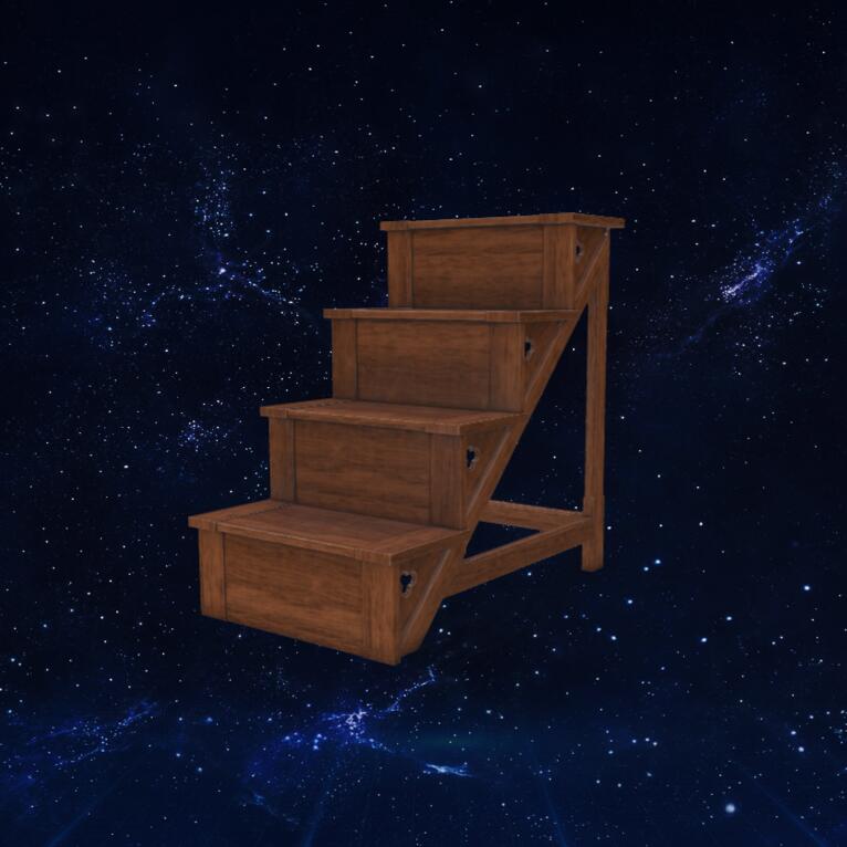 木制楼梯3D模型下载【glb格式】