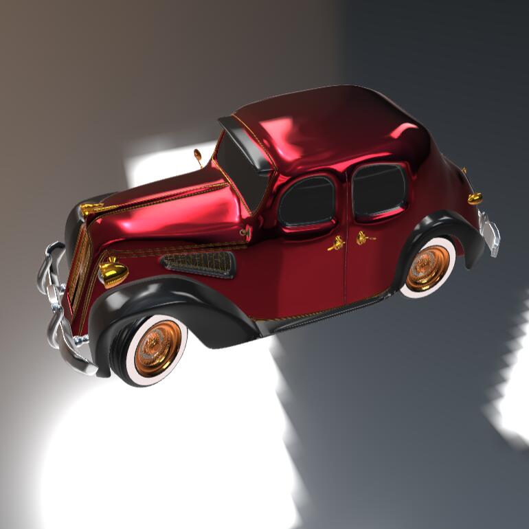 老爷车3D模型下载【glb格式】