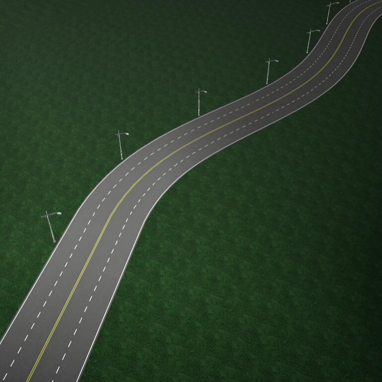公路模型3D模型下载【glb格式】